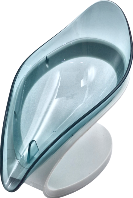 Bebehome 北歐風楓葉造型瀝水肥皂盒 12 x 9 x 13.5cm, 楓葉藍, 1個