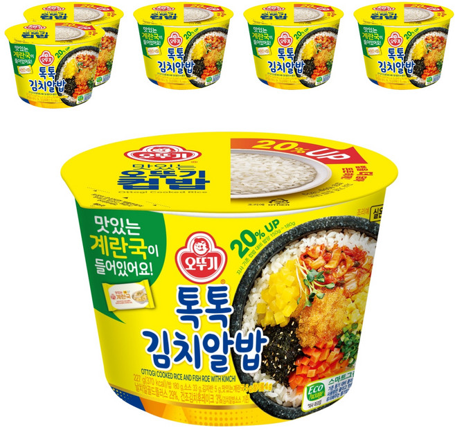 오뚜기 컵밥 톡톡김치알밥, 227g, 6개