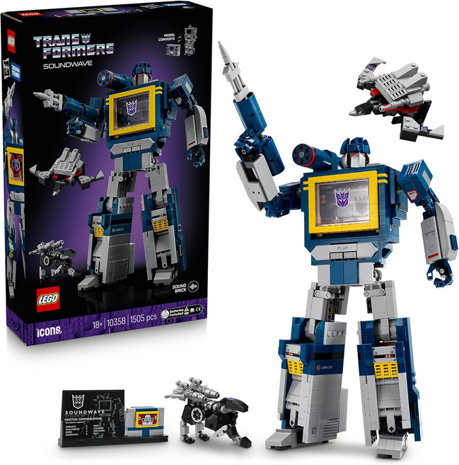 LEGO 樂高 10358 ICONSTM 變形金剛 音波 Transformers Soundwave, 1套, 混合