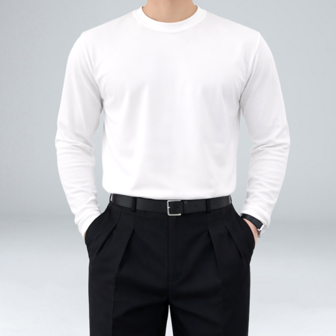 이브클로젯 남성용 에어 쿨 머슬핏 긴팔 티셔츠 5141-1