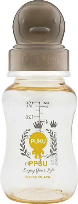 PUKU 藍色企鵝 PPSU母乳實感標準奶瓶 3個月以上, 藍色, 150ml, 1個