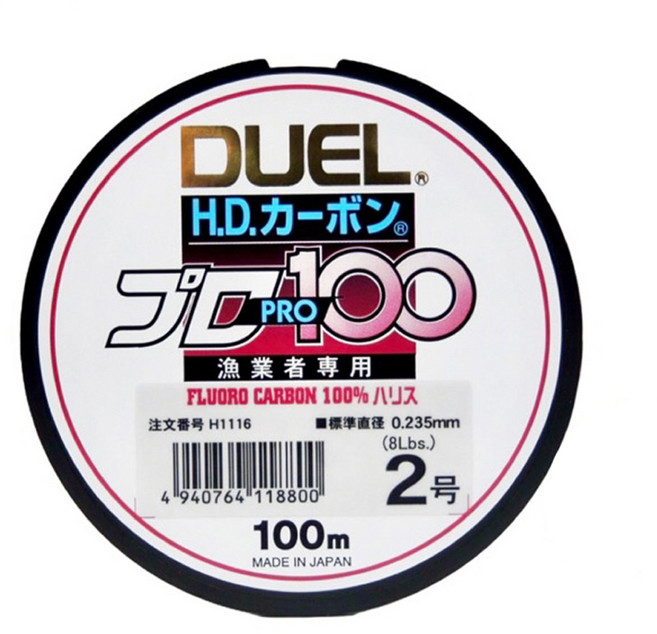 DUEL H.D. CARBON PRO100S 碳纖線 子線 #10 H1203 100m, 1個