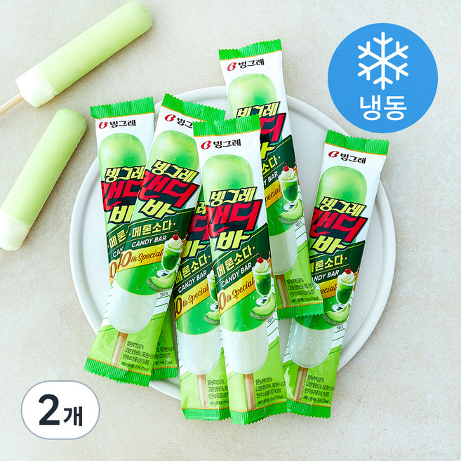 캔디바 메론소다 (냉동), 75ml, 8개입, 2개