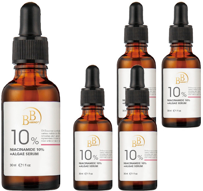 BB AMINO 科研 10%煙醯胺 + 發光藻嫩白精華, 30ml, 5瓶