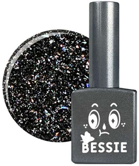 BESSIE 나빌레라 글리터 젤네일 12g, GL26 블랙스완, 11ml, 1개
