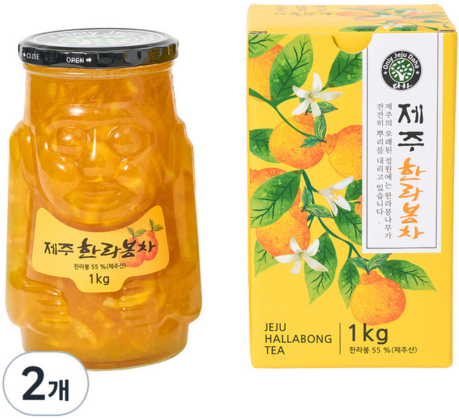 다하 제주 한라봉차, 1kg, 2개