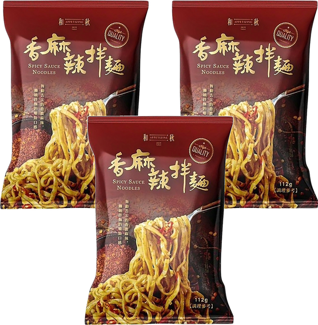 和秋 香麻辣拌麵, 3包