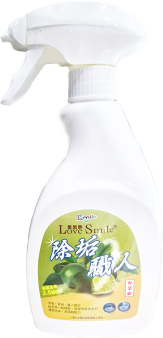 Love Smile 愛微酵 除垢職人 青檸檬浴廁清潔劑, 500ml, 1瓶