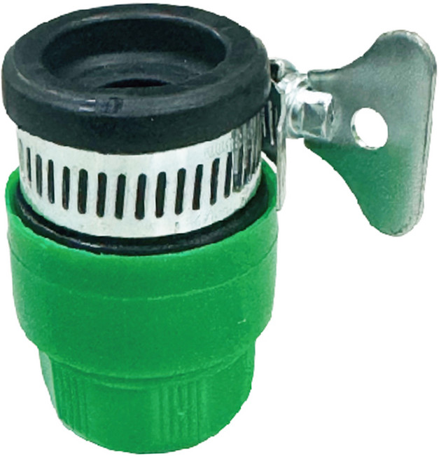 Elephant Waters 沐象 4分水龍頭水管接頭 附蝴蝶形束環, 1個