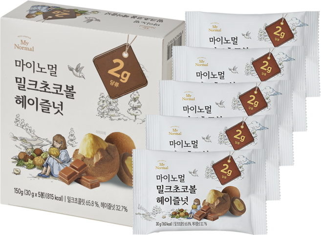 마이노멀 밀크초코볼 헤이즐넛, 150g, 1개