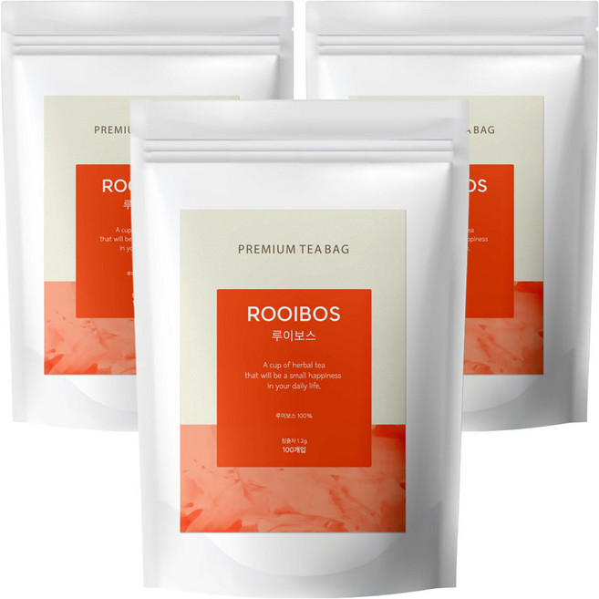 유리아 루이보스 삼각티백, 1.2g, 100개입, 3개