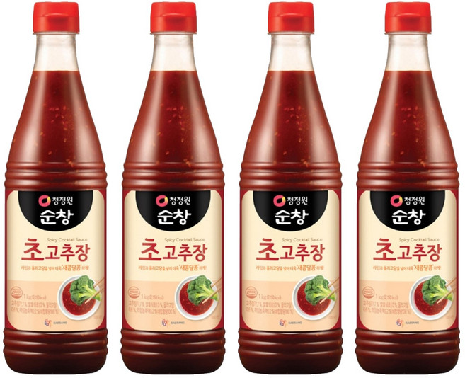 청정원순창 초고추장, 1kg, 4개