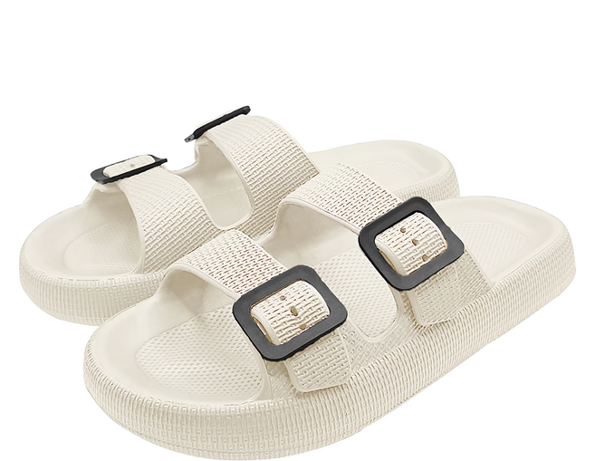 WUWU 女款 厚底雙帶拖 MA023