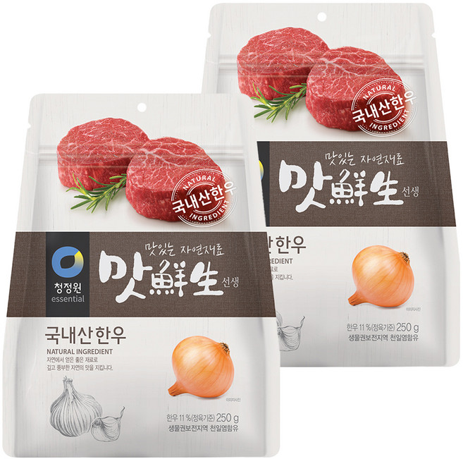 맛선생 한우 조미료, 250g, 2개