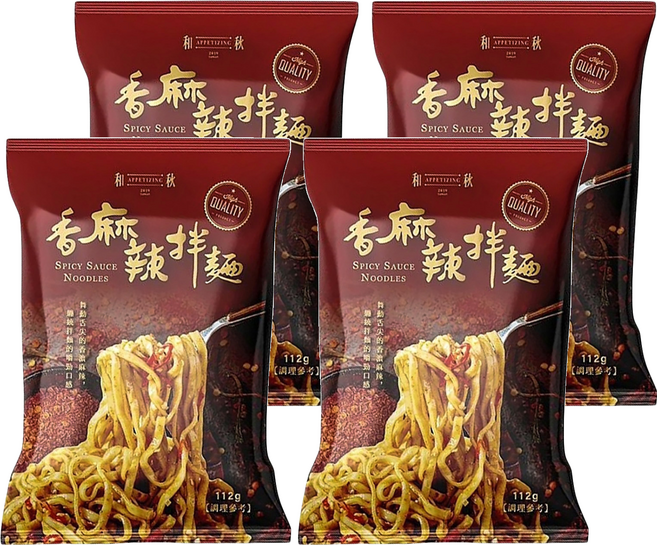和秋 香麻辣拌麵, 4包
