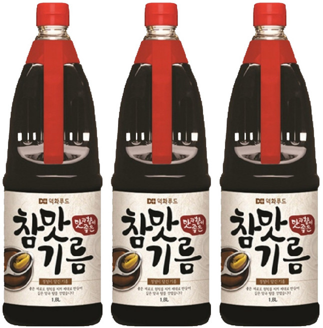 덕화 참맛기름, 1.8L, 3개