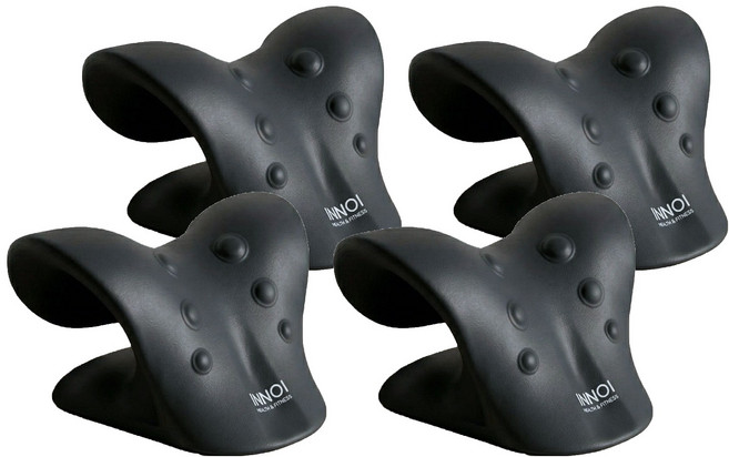 이노이 넥스트레처 목 스트레칭 기구, 블랙, 4개