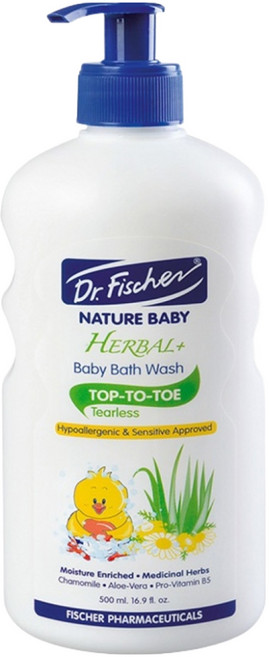 Dr.Fischer 費雪博士 天然草本 嬰兒全身沐浴乳, 500ml, 1瓶