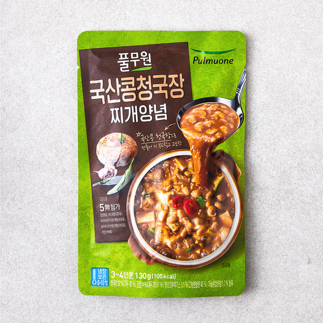 풀무원 국산콩 청국장 찌개양념, 130g, 1개