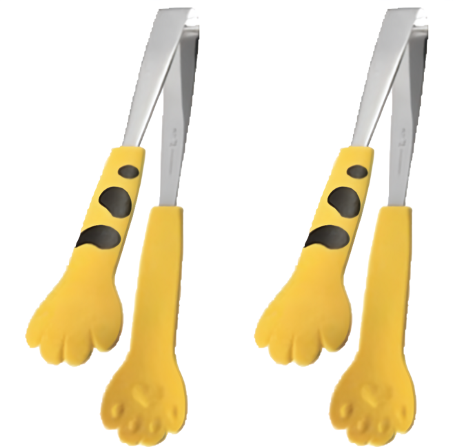 葉子小舖 食物夾 烘焙夾 中, 黃色, 2支