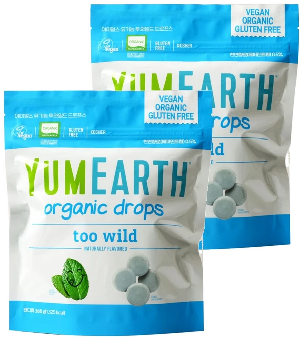 야미얼스 유기농 투와일드 드로프스 패밀리팩, 368g, 2개 - 쿠팡
