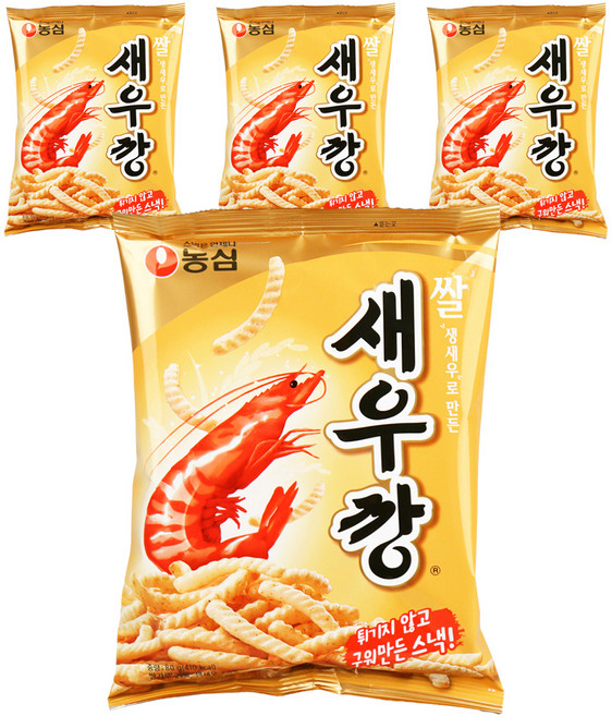 새우깡 쌀, 80g, 4개