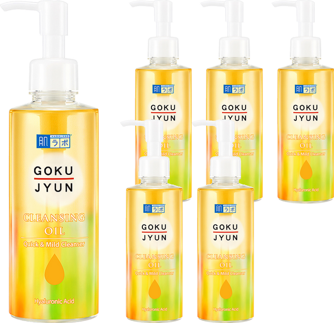 하다라보 고쿠쥰 클렌징 오일, 200ml, 6개