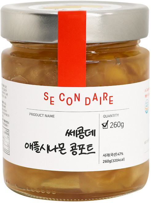 쎄콩데 애플시나몬 콩포트, 260g, 1개
