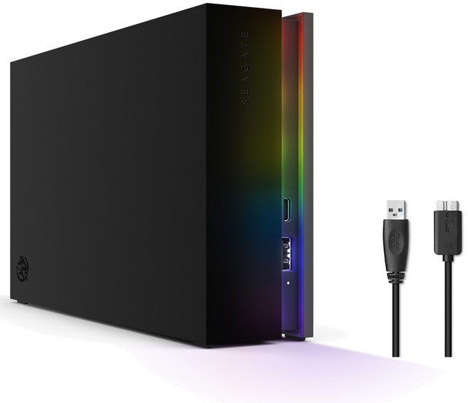 씨게이트 Firecuda Gaming Hub 외장하드 STKK8000400 데이터복구서비스+USB케이블포함, 8TB, 블랙