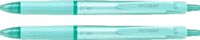 PILOT 百樂 Acroball T系列 輕油筆 0.3mm, 綠色, 2支