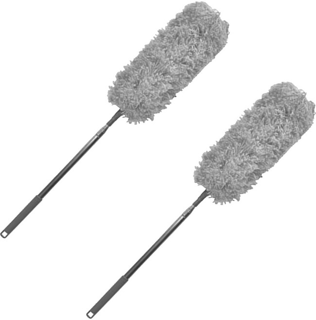 월드크린 2.5m 롱 먼지털이, 그레이, 2개