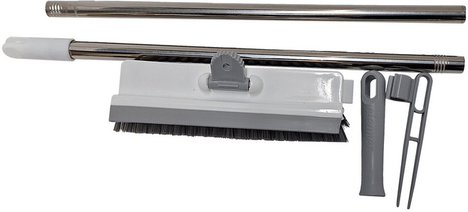 U-mop 90度直角縫隙地板刷, 灰白, 1個