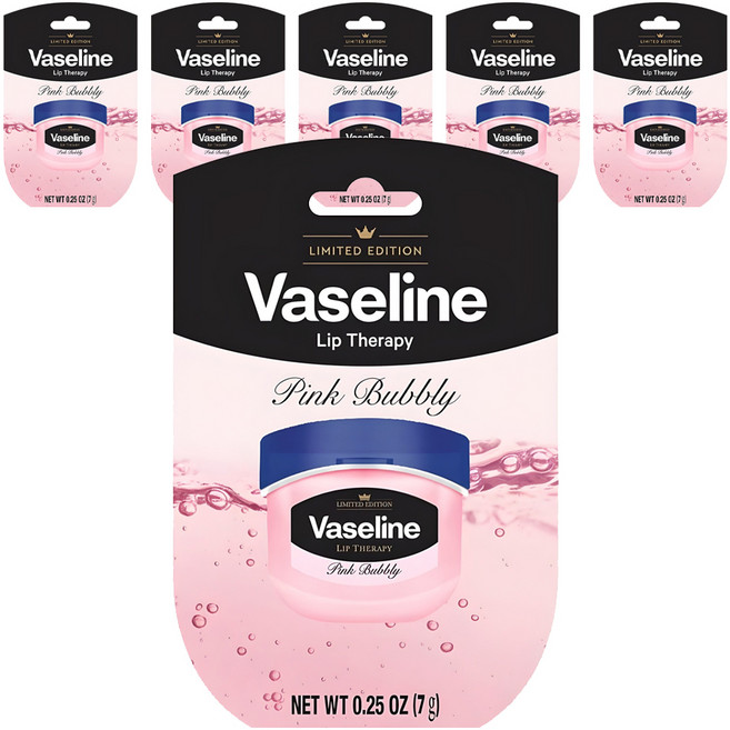 바세린 립테라피 립밤, 핑크버블리, 7g, 6개