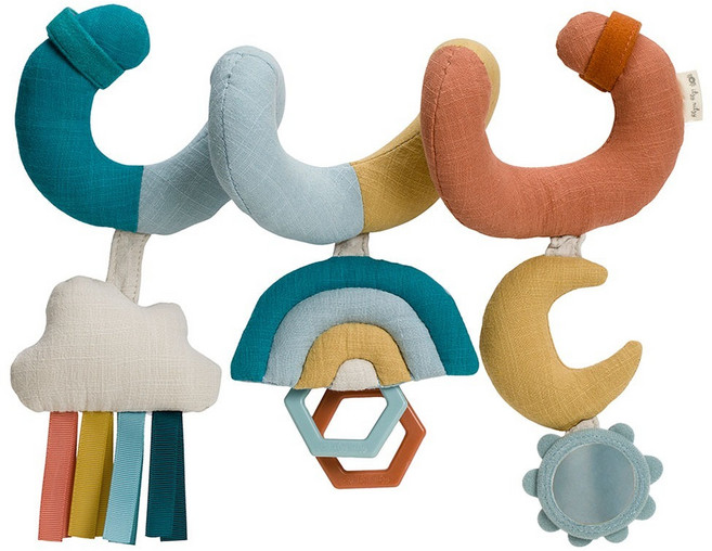 itzy ritzy 柔棉捲捲安撫玩具, 焦糖彩虹, 1個