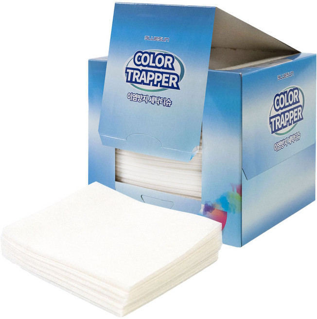 블루선 이염방지 세탁티슈, 120개입, 1개