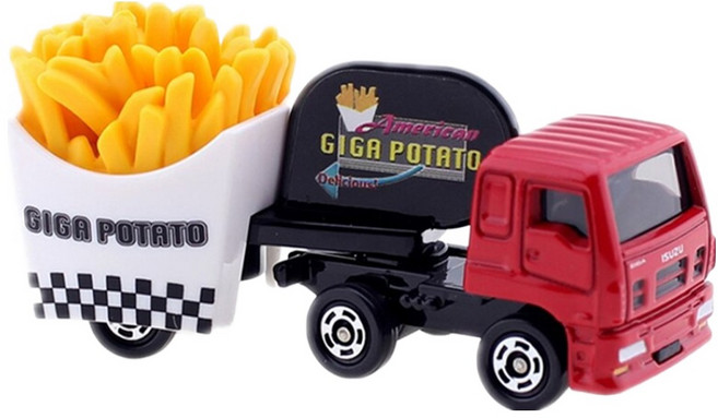 TOMICA 模型小車 NO.55 ISUZU GIGA FRIED POTATO CAR, 1台