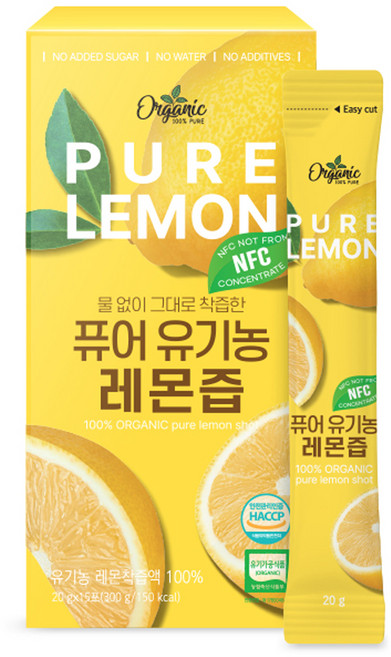 천호엔케어 퓨어 유기농 레몬즙 15p, 300g, 1개