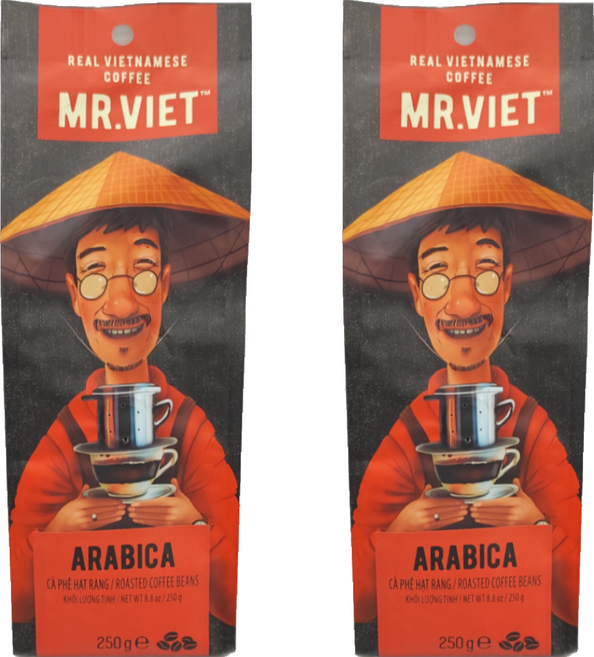 MR.VIET 阿拉比卡咖啡豆, 250g, 2包, 咖啡豆(無研磨)