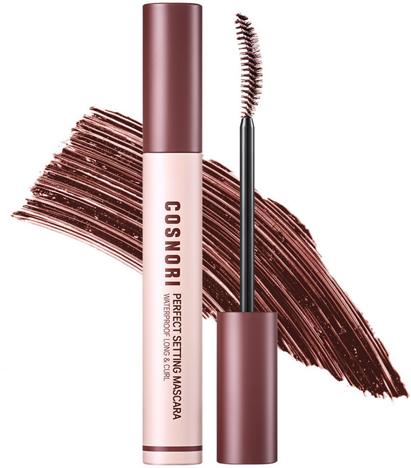 COSNORI 完美定型防水纖長捲翹睫毛膏 7ml, 03 玫瑰棕, 1個