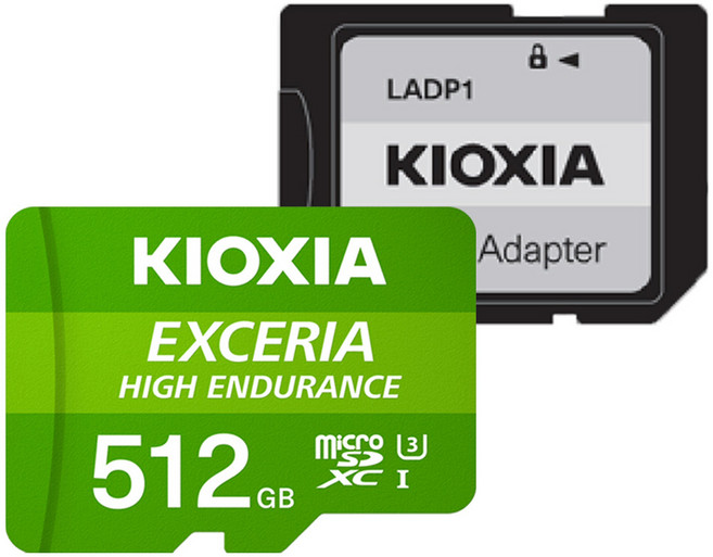 키오시아 MicroSDXC UHS-I CARD EXCERIA HIGH ENDURANCE 메모리카드, 512GB, 1개