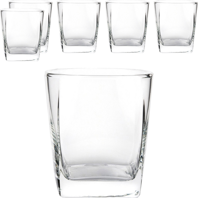 Ocean Glass 佩拉達方形威士忌杯, 295ml, 6個