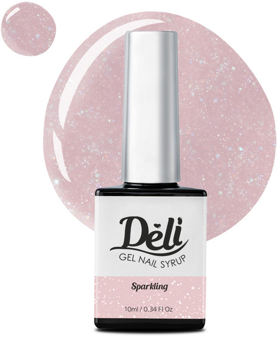 델리뷰티 젤 네일 컬러, SS07 로제스파클, 10ml, 1개