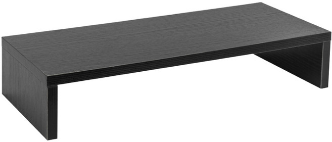 GOOSPERY 書桌木製螢幕架 組裝型, 1個, 黑色