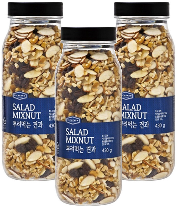 리치팜너트 뿌려먹는 견과, 430g, 3개