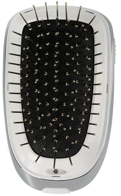 PRINCESS 荷蘭公主 負離子電動按摩梳 高濃度負離子 音波振動 彈性氣墊 圓潤梳齒, 529432, 白色