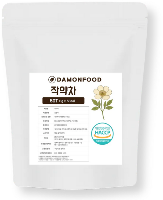 담온푸드 작약차 티백, 1g, 1개, 50개입