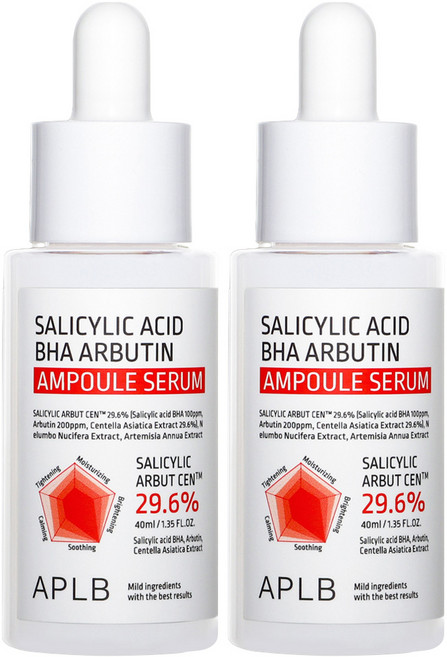 APLB 살리실산 바하 알부틴 앰플 세럼, 40ml, 2개
