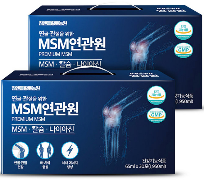 참앤들황토농원 MSM 연관원 30p, 1.95L, 2개