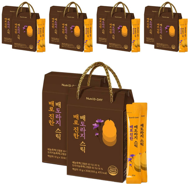 뉴트리디데이 배로 진한 배도라지 스틱 30p, 300g, 10개