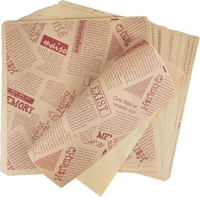 유티 베이킹 포장 코팅 크라프트 왁스 페이퍼 브라운 30 x 30 cm, 1개입, 100개